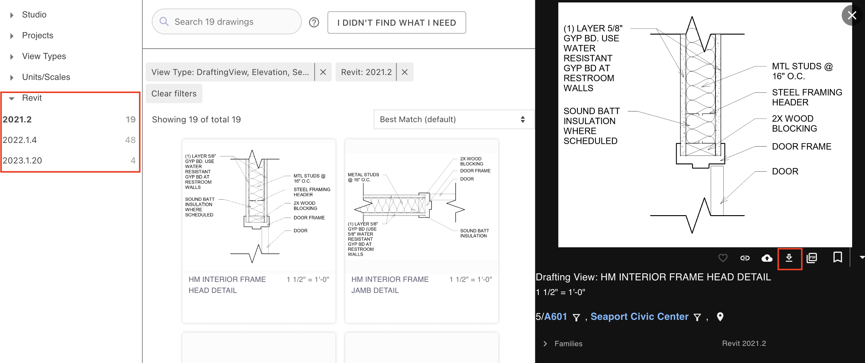 revit filter